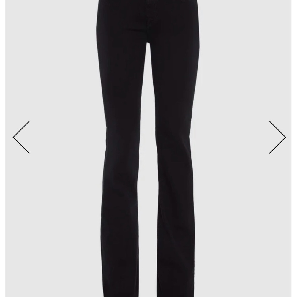 7 For All Mankind Women's Black Boot Cut Jeans